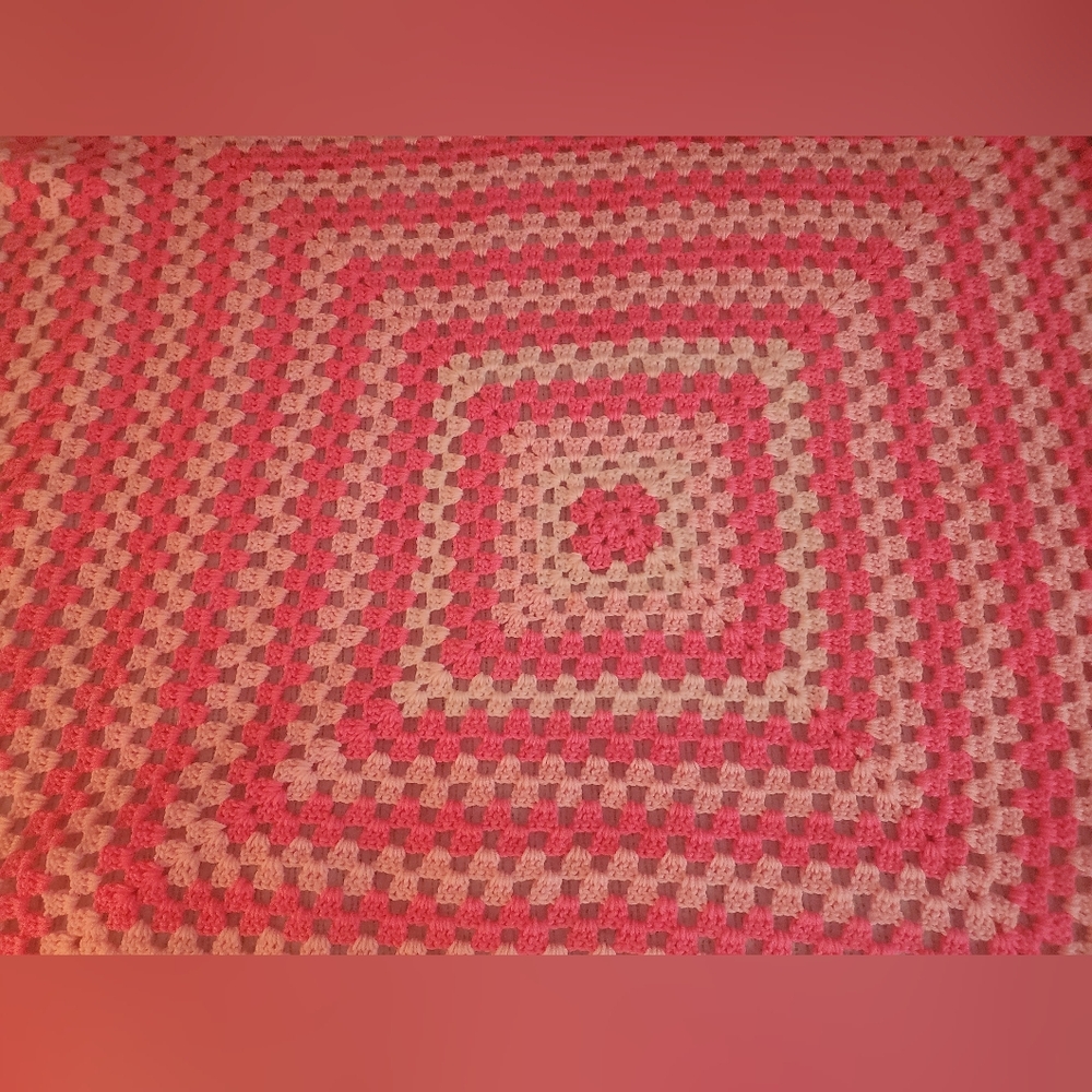 Afhgan Handmade Crochet Blanket New